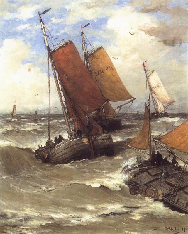 Hendrik Willem Mesdag Terug van de Vischvangst china oil painting image